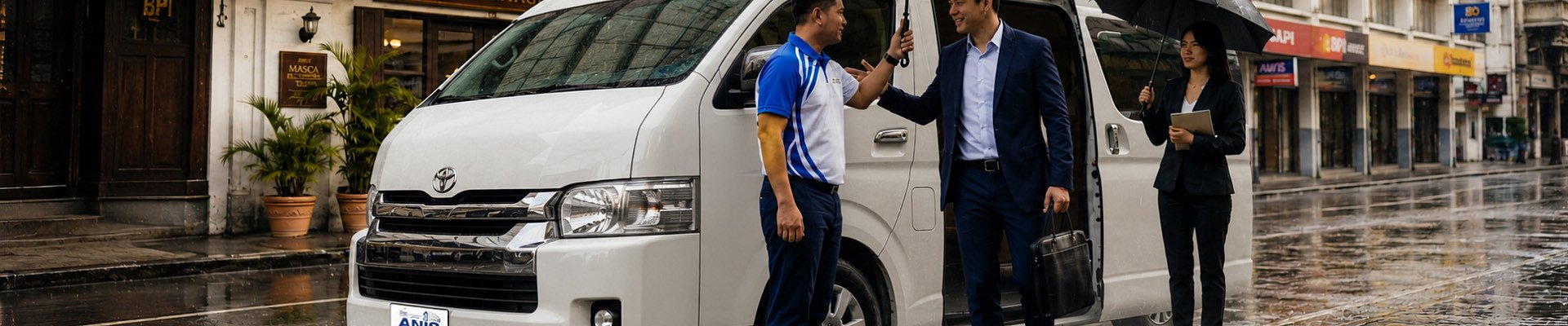 Shuttle Service Front Page BY Anis Transport in Manila
